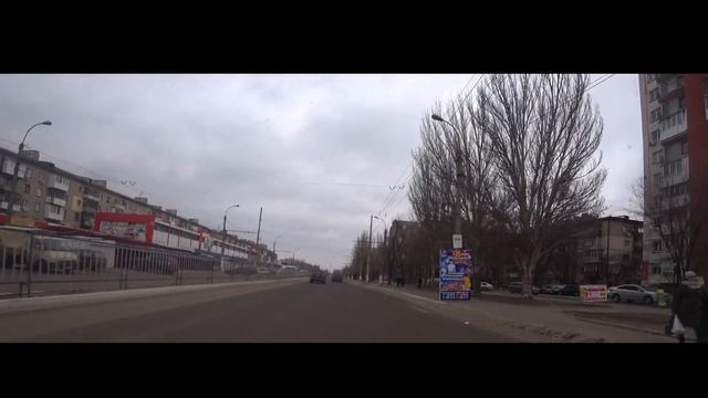 Lugansk, Donbass - City Driving Tour through City Central Streets смотреть онлайн