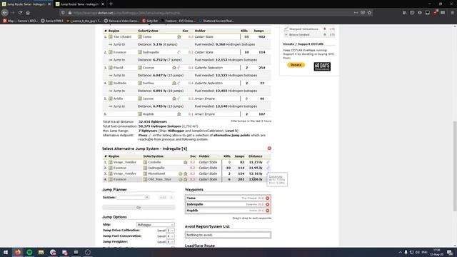 Jump Planning with Dotlan - OriginalName IV - Eve Online - August 2020 смотреть онлайн
