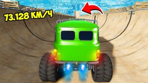 СПУСК БЕЗ ТОРМОЗОВ НА УАЗ БУХАНКА МОНСТР ПО ТРАМПЛИНУ  ГТА 5 МОДЫ МУРКА