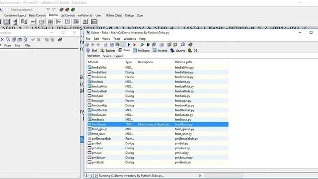 Step 5 : Aplikasi Penjualan POS (Point Of Sales) Berbasis Python + Tools Boa Constructor смотреть онлайн