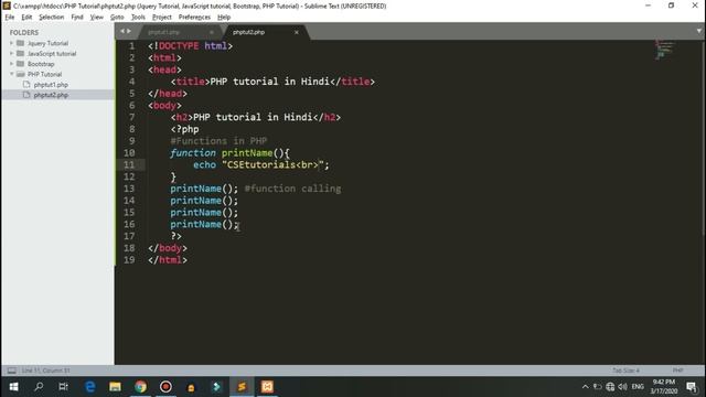 Complete PHP Tutorial in One Video in Hindi 2020 ? ?? | CSEtutorials смотреть онлайн