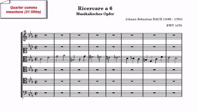Bach: Ricercar A 6, From The 