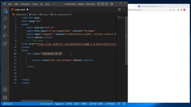 como cambiar el COLOR de un BOTON en BOOTSTRAP 5 ? смотреть онлайн