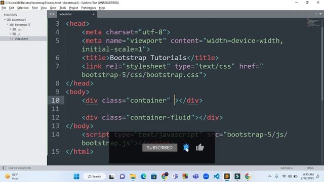 #4 BS5 - Bootstrap 5 Containers - Detailed Tutorial. смотреть онлайн