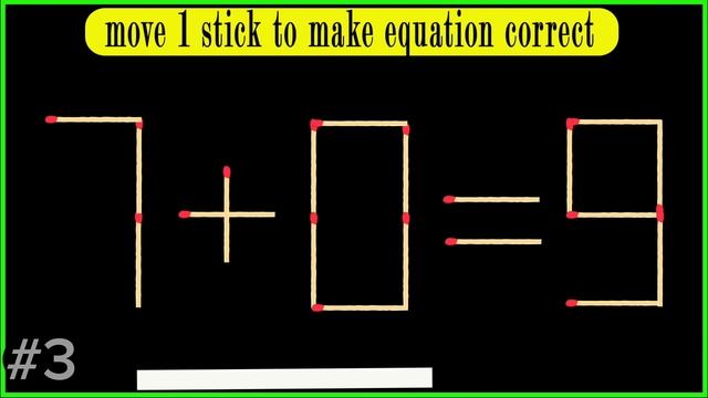 Turn the wrong equation into correct | Matchstick Puzzle #matches #matchstick #mindtest #puzzlegame смотреть онлайн