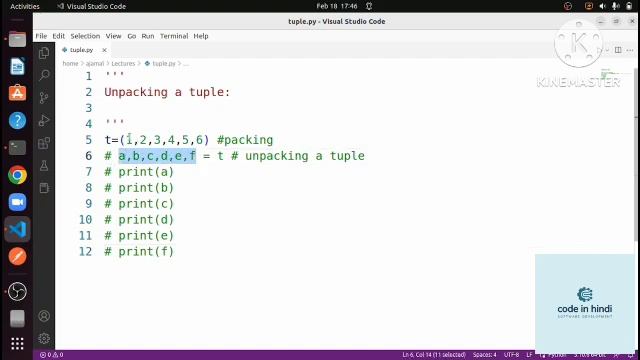 Python Tuples and Tuple Functions Part-2||Python Tutorial for beginners in Hindi#14 смотреть онлайн