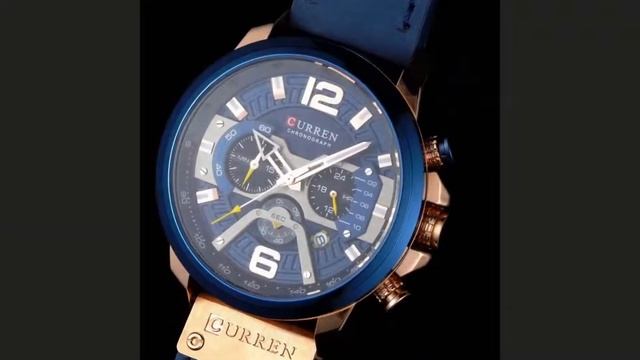 Часы CURREN мужские классические с кожаным ремешком - ОБЗОР - Ссылка на товар в описании смотреть онлайн