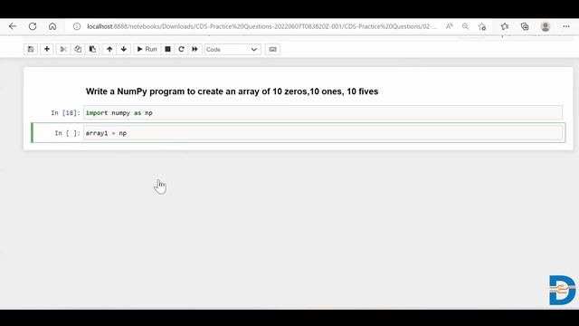 Create Numpy array 10 zeros, 10 ones, 10 fives | Python Numpy Tutorial смотреть онлайн