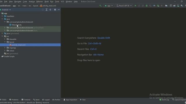 ANDROID - BUTTON CLICK EVENT TUTORIAL IN JAVA смотреть онлайн