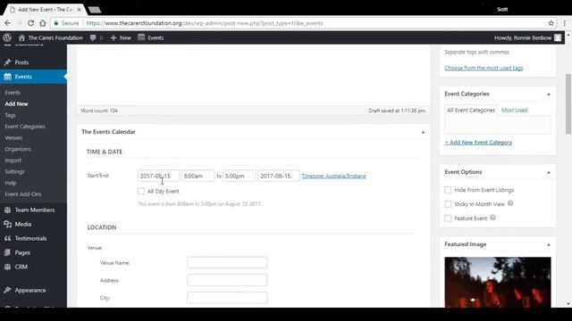 How to add an event to The Events Calendar plugin in WordPress смотреть онлайн