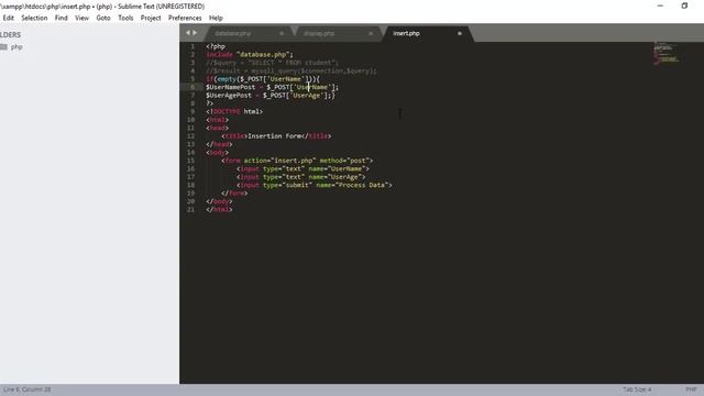 40 - How to Insert Record in Database using PHP and MySQLi смотреть онлайн