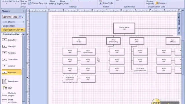 Microsoft Visio 2010 Tutoial for IT Professionals- 05(Creating an Organizational Chart) смотреть онлайн
