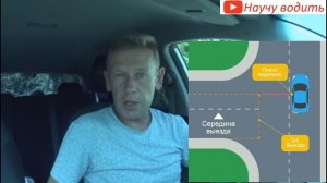 Разворот с использованием прилегающей территории, экзамен ГИБДД