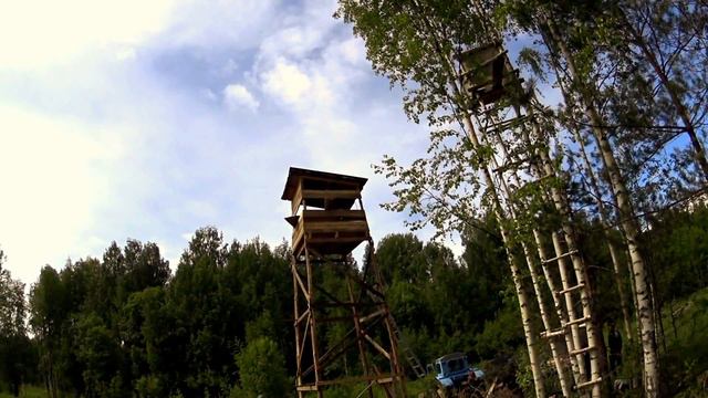 Вышка для охоты на кабана и медведя//Tower for hunting wild boar and bear смотреть онлайн