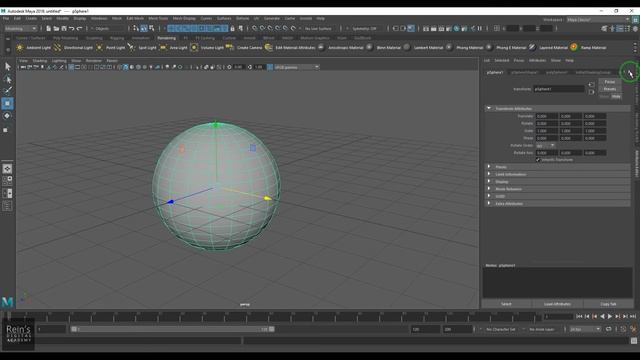 13. Introduction to Attribute Editor - Autodesk Maya tutorial for beginners. смотреть онлайн