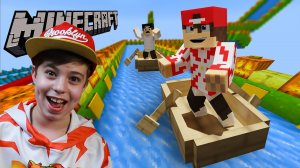 ЭКСТРИМ ГОНКИ НА ЛОДКАХ В МАЙНКРАФТ  ➢ Интересная карта в Minecraft