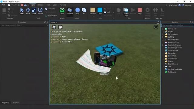 Cape physics demo || Roblox studio смотреть онлайн