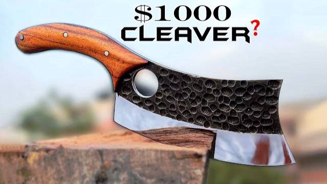Turning Steel into a Cleaver - Ultimate DIY Project смотреть онлайн