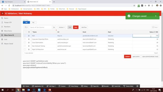 The Numerous Options for APEX 18.1 Interactive Grid Validations смотреть онлайн