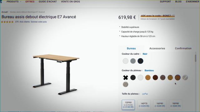 Le Meilleur Bureau Assis Debout Flexispot E7 + Nouveau Studio !