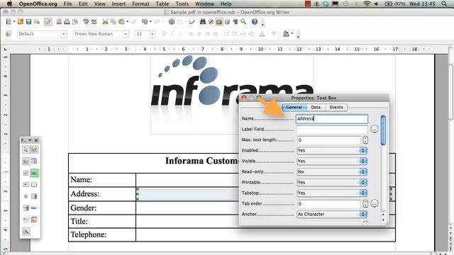 Creating a pdf document with form fields in OpenOffice смотреть онлайн