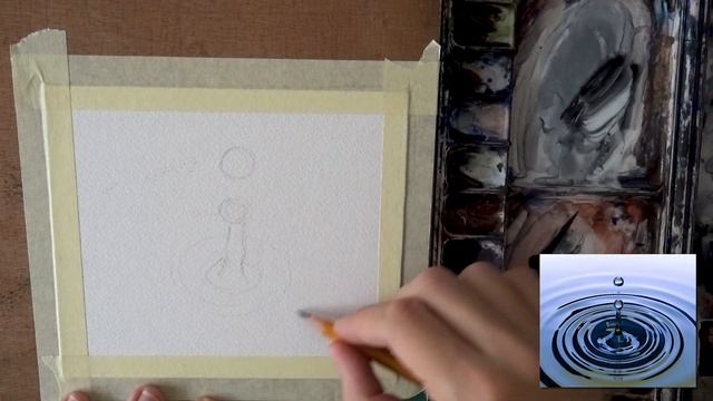 How to Paint WATER DROPS in Watercolor смотреть онлайн