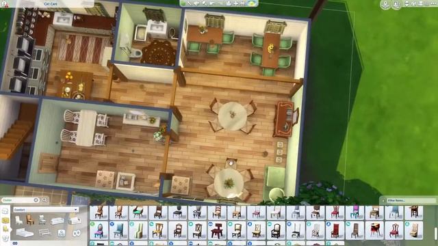 Cat Cafe NO CC Animal Rescue LP Sims 4 Speed Build Cafe and Apartment смотреть онлайн