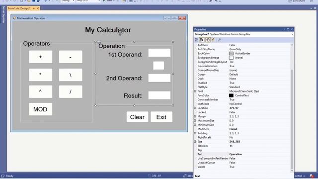 VB NET Windows Form | Arithmetic Operators | Free Source Code смотреть онлайн