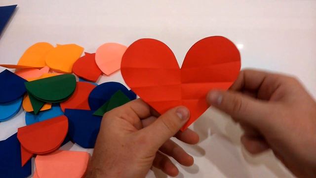 DIY. Сердце-соты из цветной бумаги смотреть онлайн