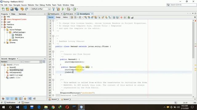 How to transfer data between One JFrame to Another JFrame Java Swing With Netbeans смотреть онлайн