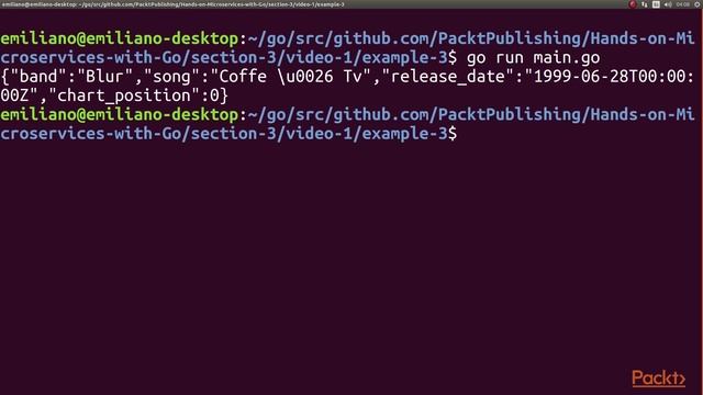 Hands-On Microservices with Go : Working with JSON | packtpub.com смотреть онлайн