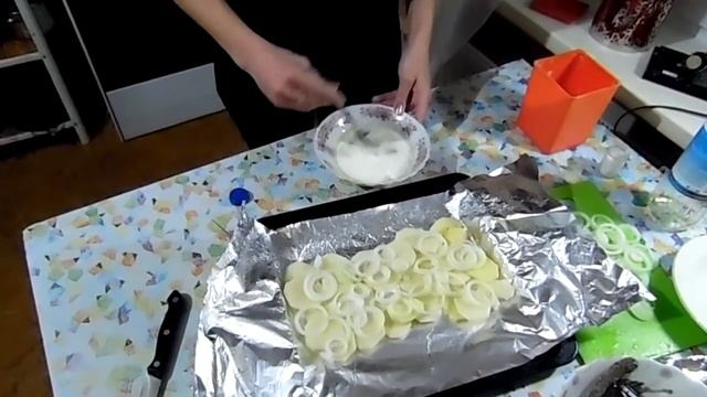 Щука в духовке с картофелем в фольге смотреть онлайн