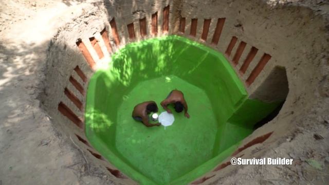 Building The Most Secret Temple Underground House With Water Slide To Underground Swimming Pools смотреть онлайн