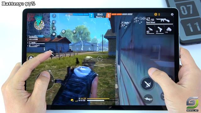 Samsung Galaxy Tab S7 FE test game Free Fire | Snapdragon 750G смотреть онлайн