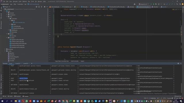 Социальная сеть Laravel 8 + Vue.js 3 Урок 4 - LARAVEL OAuth2 PASSWORD смотреть онлайн