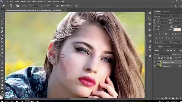 PHOTOSHOP SMOOTH SKIN TUTORIAL AND REMOVE SCARS, BRUSH, PLUGIN, EFFECT TUTORIAL смотреть онлайн