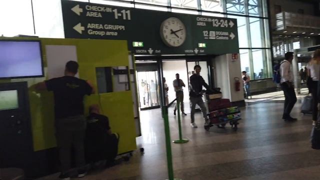 【Airport Tour】Milano Malpensa Airport Check In & Arrival Area