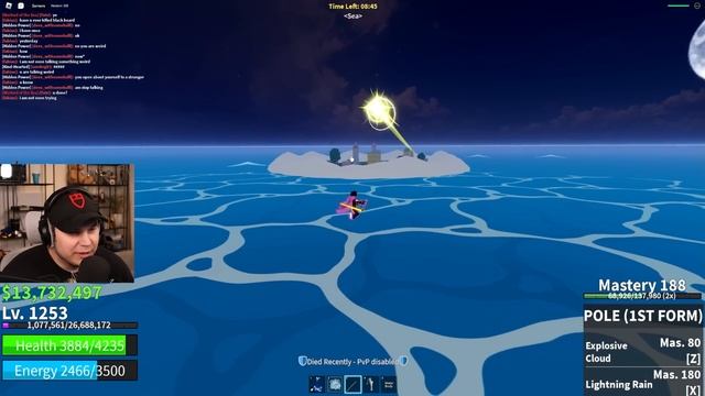 I UNLOCKED POLE V2 AND ITS INSANELY OP! Roblox Blox Fruits смотреть онлайн
