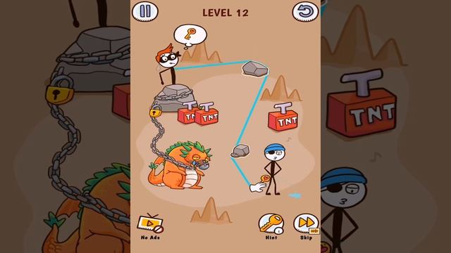 Stickman Thief - All Levels - Funny Stickman Brain Puzzle Game - Gameplay Walkthrough смотреть онлайн