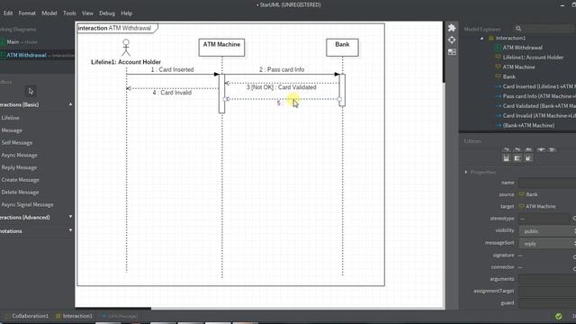 How to Draw Sequence Diagram in StarUML смотреть онлайн