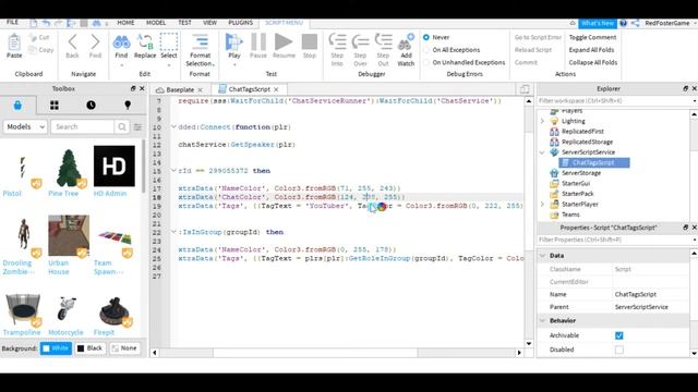 КАК СДЕЛАТЬ ПРЕФИКСЫ К СВОЕЙ ИГРЕ ROBLOX STUDIO? смотреть онлайн