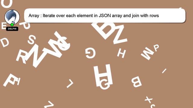 Array : Iterate over each element in JSON array and join with rows смотреть онлайн