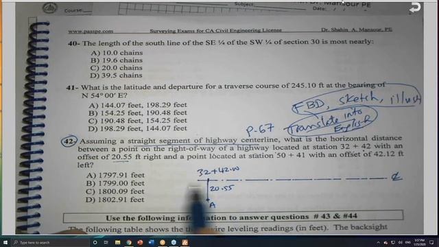 Surveying-Horizontal Distance Between Two Points смотреть онлайн