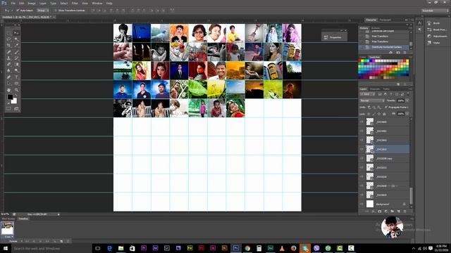How To Create A Photo Mosaic In Photoshop CS6, CC, CS5, CS3 Easily | Photo Manipulation смотреть онлайн