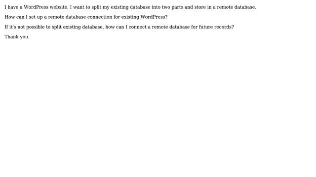 Wordpress: How to connect to a remote database in WordPress? смотреть онлайн