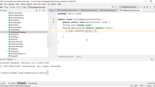 How to replace string in java смотреть онлайн