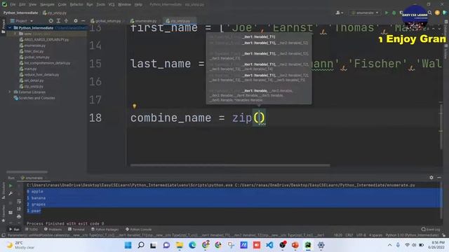 Python intermediate in Bangla | zip function | смотреть онлайн