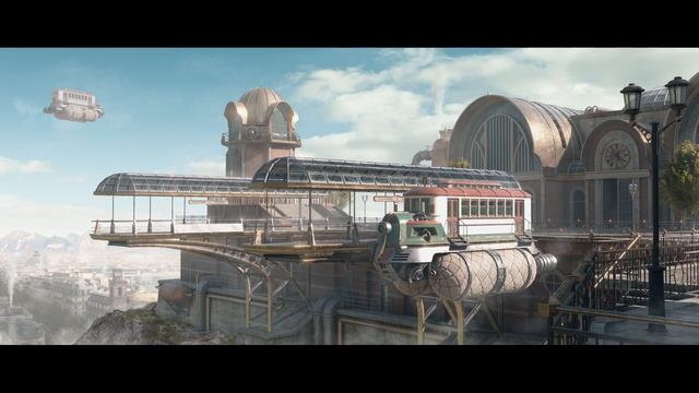 Concept Art Layers Breakdown - Steampunk Station смотреть онлайн