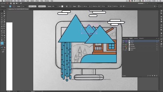 Adobe Illustrator для новичков. Урок №5. Отрисовка изображения. (Вероника Полякова, VideoSmile) смотреть онлайн