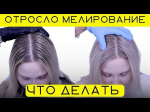 Что делать Мелирование волос отросло | Пошаговая промежуточная коррекция мелирования волос